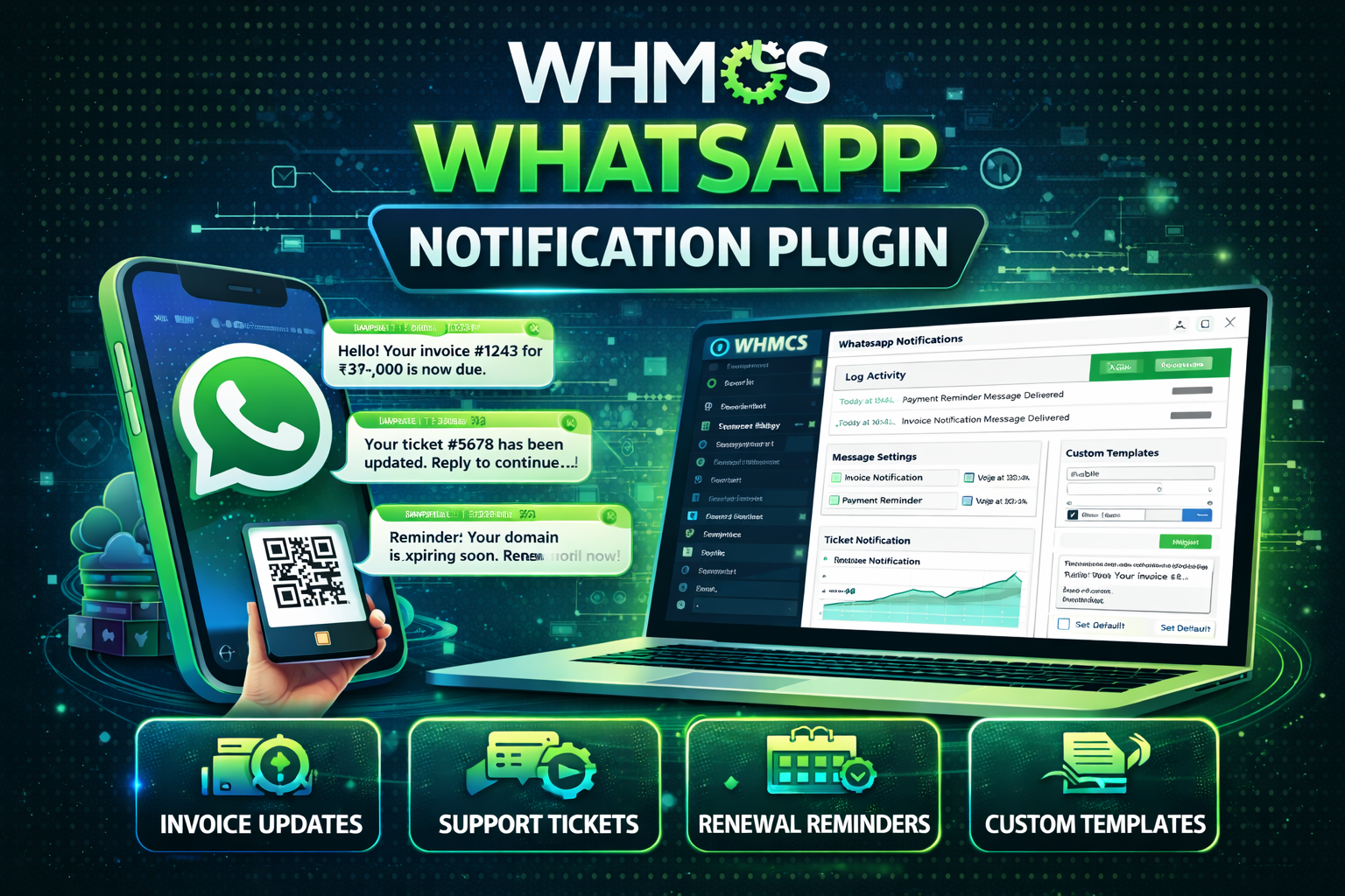 WHMCS WhatsApp Notification Plugin